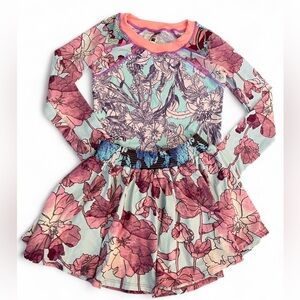 NWOT Maaji Floral Print Long Sleeve Swim Shirt Girls Size 16